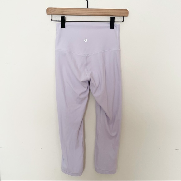 Lululemon Align buttery-soft Nulu™ Crop *21" Lavender Dew Size 4 - Picture 5 of 12